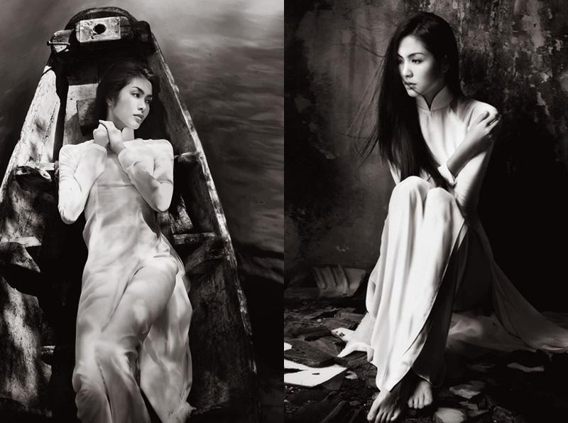 Bộ ảnh Hà Tăng diện áo dài trắng 8 năm trước: Nhìn là mê đắm vì chị đẹp, thảo nào bao người say mê!