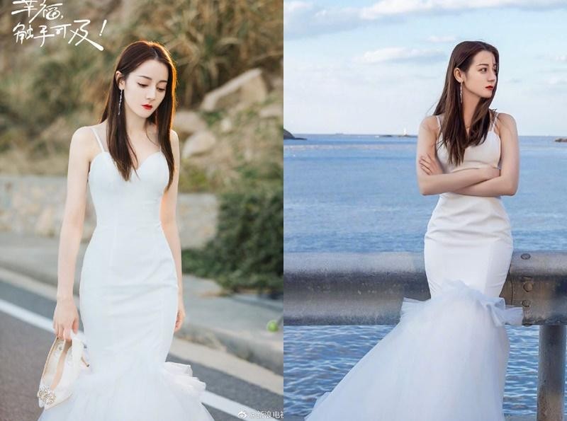 Hình ảnh Địch Lệ Nhiệt Ba mặc váy cưới trong phim đẹp không kém gì bộ ảnh trên tạp chí danh tiếng 
