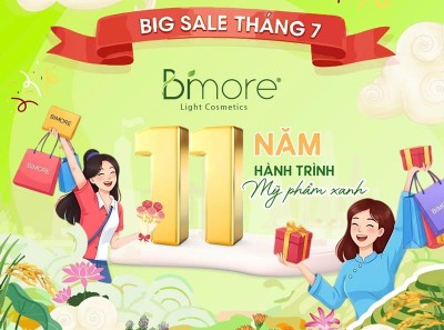 Chương trình ưu đãi 11 năm hành trình mỹ phẩm xanh của Bimore Light Cosmetics
