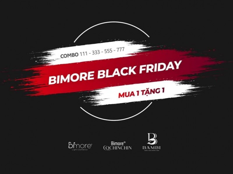Chương trình giảm giá đặc biệt nhân dịp Black Friday của Bimore Light Cosmetics