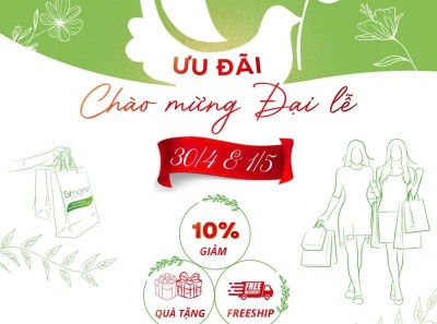 Chương trình khuyến mãi chào mừng 30/4 và 1/5 của Bimore