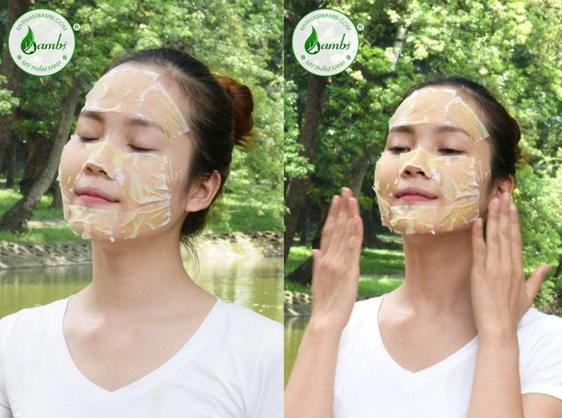 Làm lotion mask với bông tẩy trang thuần Việt