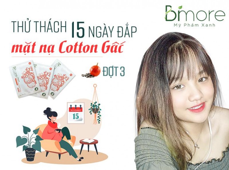 Thử thách đắp mặt nạ Gấc trong 15 ngày liên tiếp (đợt 3)