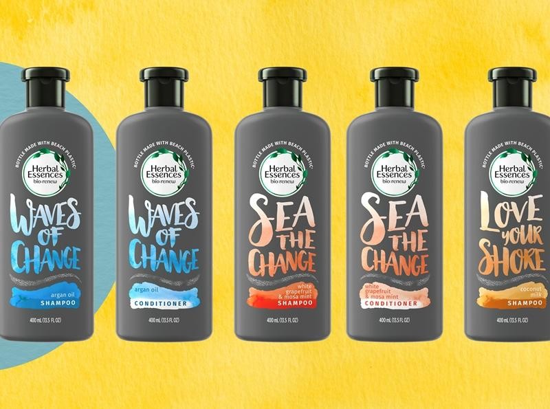 Herbal Essences giới thiệu dòng sản phẩm sử dụng vỏ chai tái chế