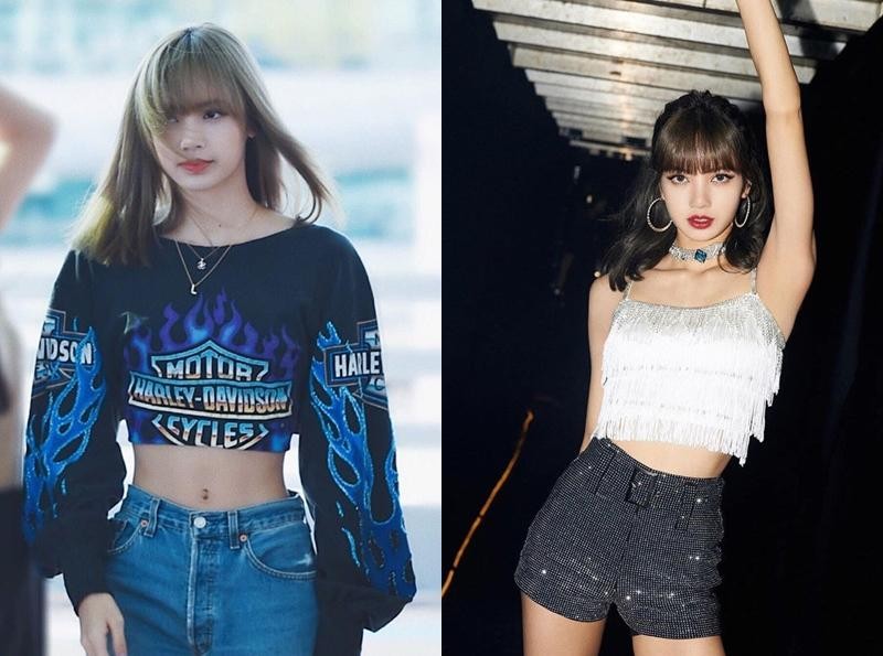 Có eo thon chưa đến 50 cm, Lisa "chuyên trị" các kiểu áo crop top