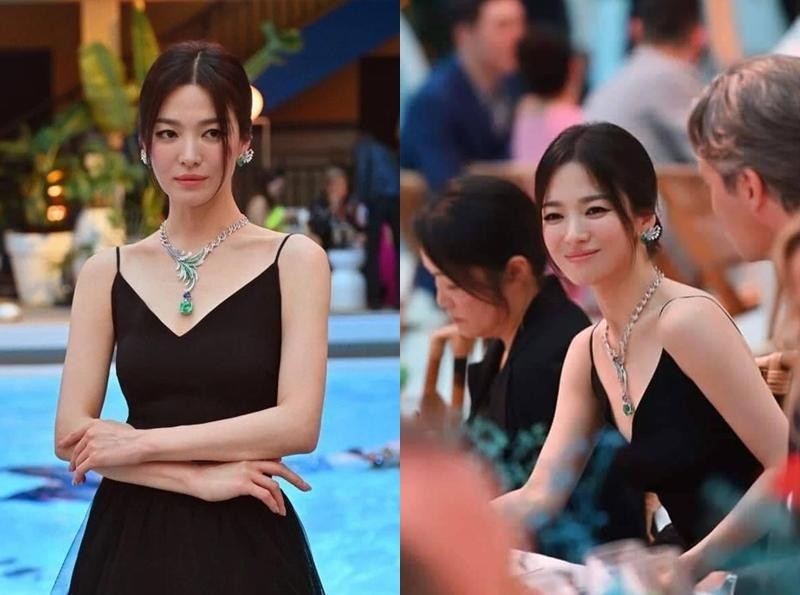 Song Hye Kyo xinh đẹp như "thiên nga đen" tại sự kiện trang sức cao cấp ở Pháp 